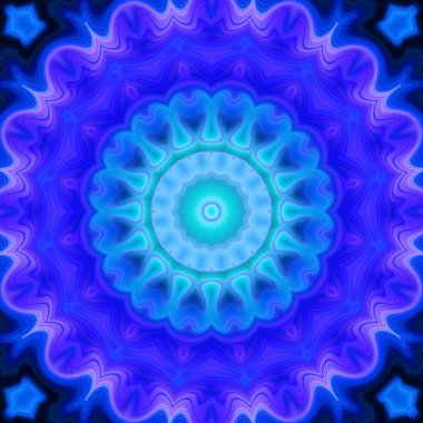 Soyut renkli yaratıcı dijital mandala arkaplan görüntüsü 