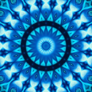 Soyut renkli yaratıcı dijital mandala arkaplan görüntüsü 