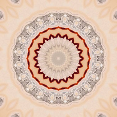 Soyut renkli yaratıcı dijital mandala arkaplan görüntüsü 