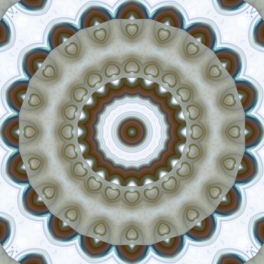 Soyut renkli yaratıcı dijital mandala arkaplan görüntüsü 