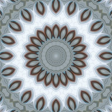 Soyut renkli yaratıcı dijital mandala arkaplan görüntüsü 