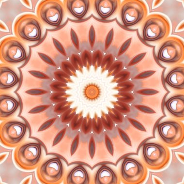 Soyut renkli yaratıcı dijital mandala arkaplan görüntüsü 