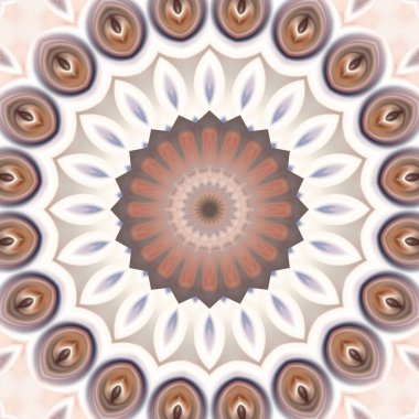 Soyut renkli yaratıcı dijital mandala arkaplan görüntüsü 