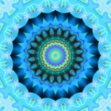 Soyut renkli yaratıcı dijital mandala arkaplan görüntüsü 