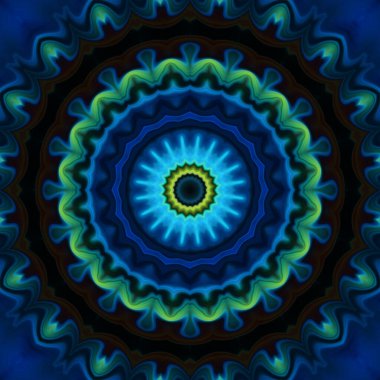 Soyut renkli yaratıcı dijital mandala arkaplan görüntüsü 