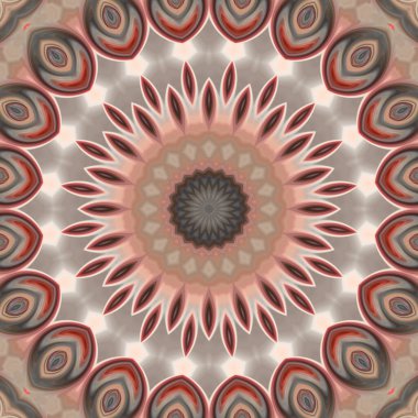 Renkli soyut mandala arkaplanı, kaleydoskop deseni 