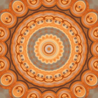 Renkli soyut mandala arkaplanı, kaleydoskop deseni 
