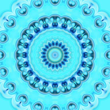 Renkli soyut mandala arkaplanı, kaleydoskop deseni 