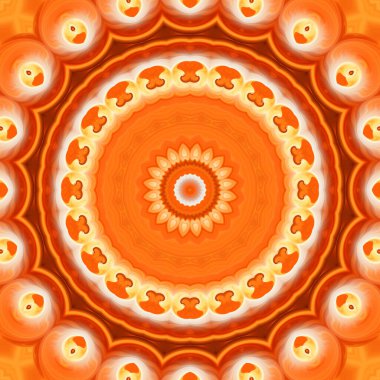 Renkli soyut mandala arkaplanı, kaleydoskop deseni 