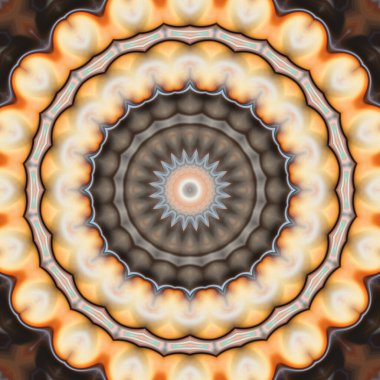 Renkli soyut mandala arkaplanı, kaleydoskop deseni 