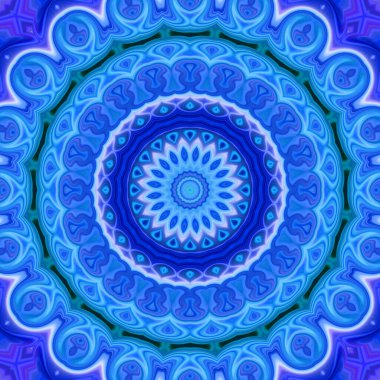 Renkli soyut mandala arkaplanı, kaleydoskop deseni 