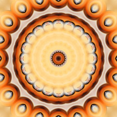 Renkli soyut mandala arkaplanı, kaleydoskop deseni 