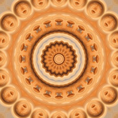 Renkli soyut mandala arkaplanı, kaleydoskop deseni 