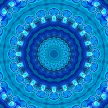 Renkli soyut mandala arkaplanı, kaleydoskop deseni 