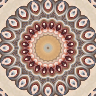 Renkli soyut mandala arkaplanı, kaleydoskop deseni 