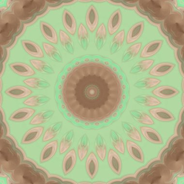 Renkli soyut mandala arkaplanı, kaleydoskop deseni 
