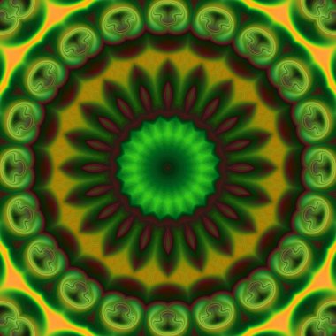 Renkli soyut mandala arkaplanı, kaleydoskop deseni 