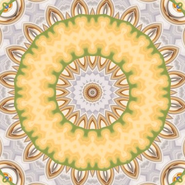 Renkli soyut mandala arkaplanı, kaleydoskop deseni 