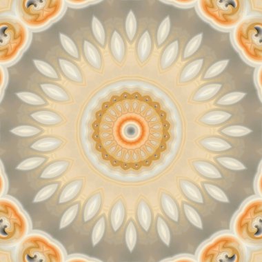 Renkli soyut mandala arkaplanı, kaleydoskop deseni 