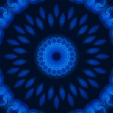 Renkli soyut mandala arkaplanı, kaleydoskop deseni 