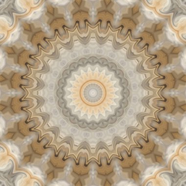 Renkli soyut mandala arkaplanı, kaleydoskop deseni 