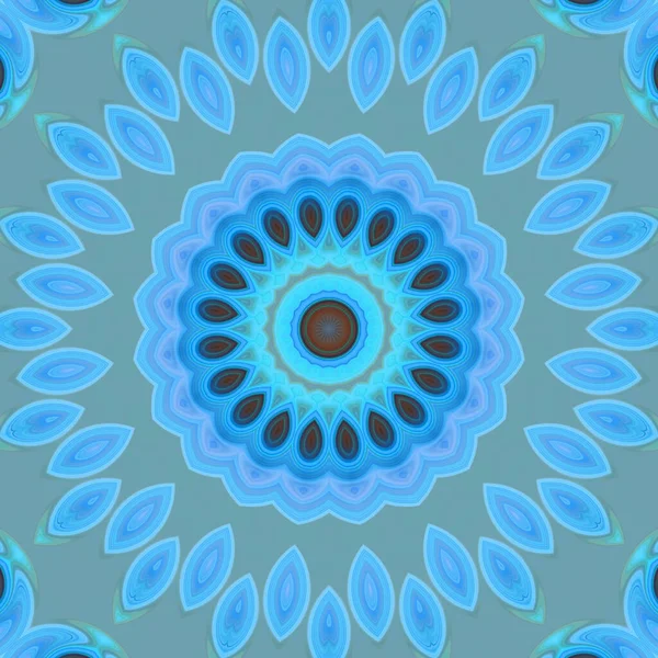 Soyut renkli yaratıcı dijital mandala arkaplan görüntüsü 