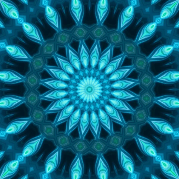 Soyut renkli yaratıcı dijital mandala arkaplan görüntüsü 