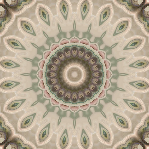 Abstract Colorful Creative Digital Mandala Background View — Stock Photo, Image
