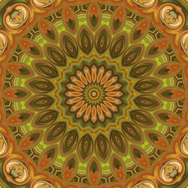 Soyut renkli yaratıcı dijital mandala arkaplan görüntüsü 