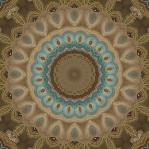 Soyut renkli yaratıcı dijital mandala arkaplan görüntüsü 