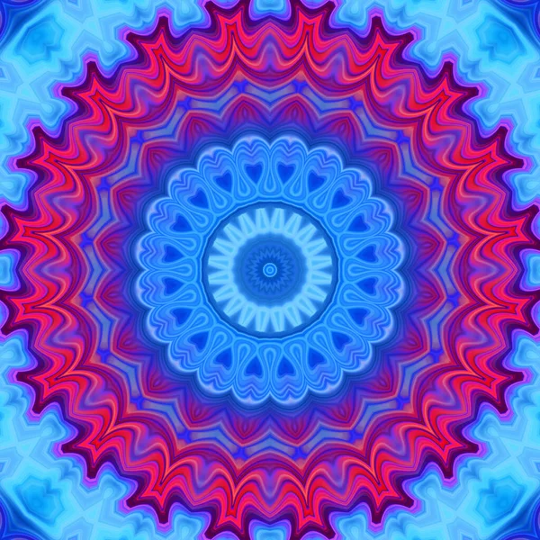 Soyut renkli yaratıcı dijital mandala arkaplan görüntüsü 