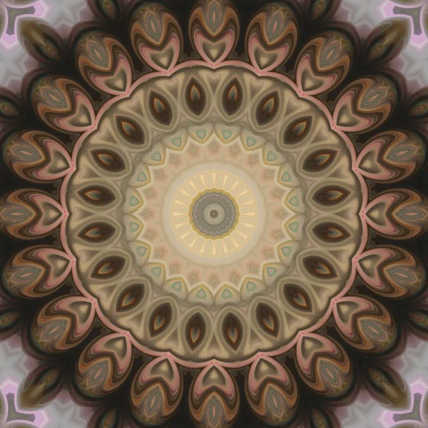 Soyut renkli yaratıcı dijital mandala arkaplan görüntüsü 