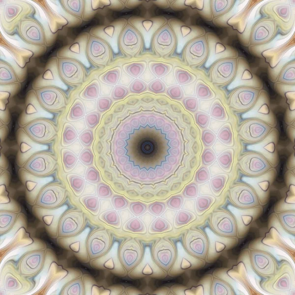 Soyut renkli yaratıcı dijital mandala arkaplan görüntüsü 