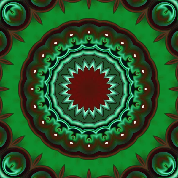 Soyut renkli yaratıcı dijital mandala arkaplan görüntüsü 