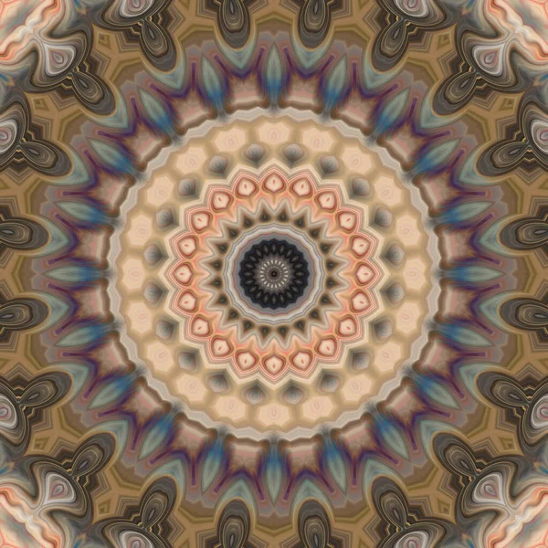 Soyut renkli yaratıcı dijital mandala arkaplan görüntüsü 