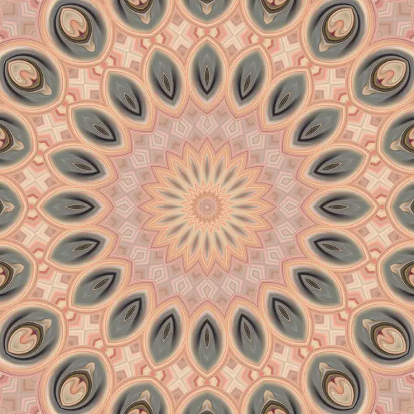 Soyut renkli yaratıcı dijital mandala arkaplan görüntüsü 