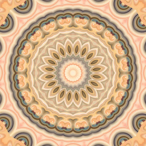 Soyut renkli yaratıcı dijital mandala arkaplan görüntüsü 