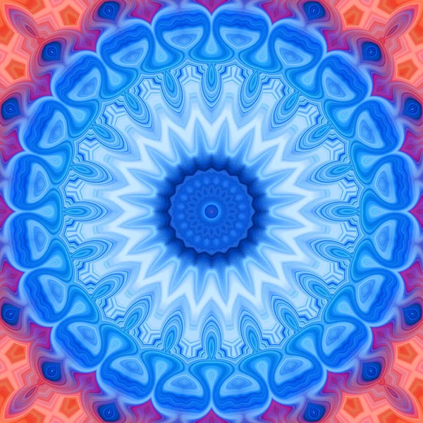 Soyut renkli yaratıcı dijital mandala arkaplan görüntüsü 