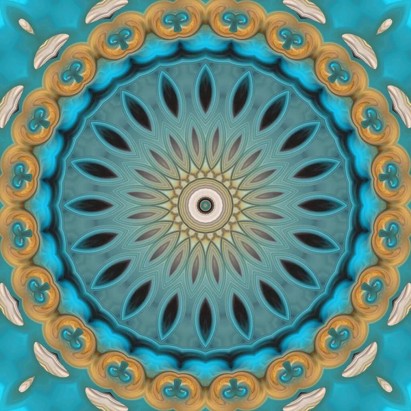 Soyut renkli yaratıcı dijital mandala arkaplan görüntüsü 