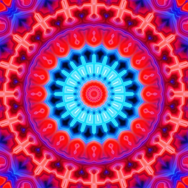 Soyut renkli yaratıcı dijital mandala arkaplan görüntüsü 
