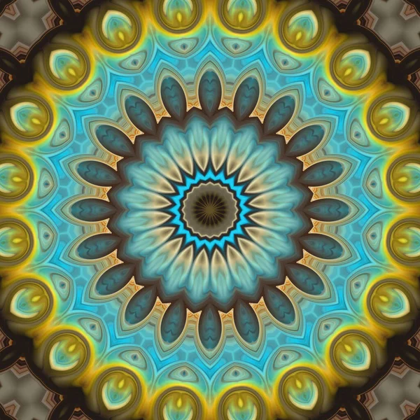 Soyut renkli yaratıcı dijital mandala arkaplan görüntüsü 