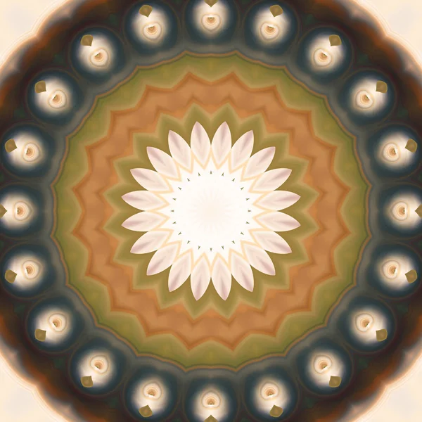 Soyut renkli yaratıcı dijital mandala arkaplan görüntüsü 