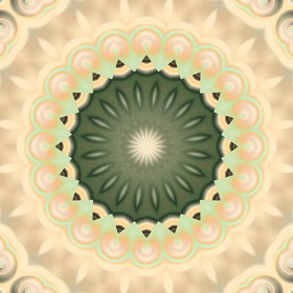 Soyut renkli yaratıcı dijital mandala arkaplan görüntüsü 