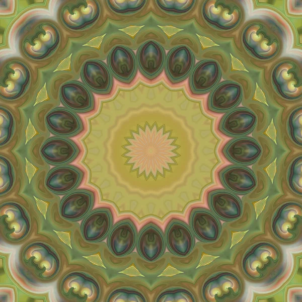 Soyut renkli yaratıcı dijital mandala arkaplan görüntüsü 