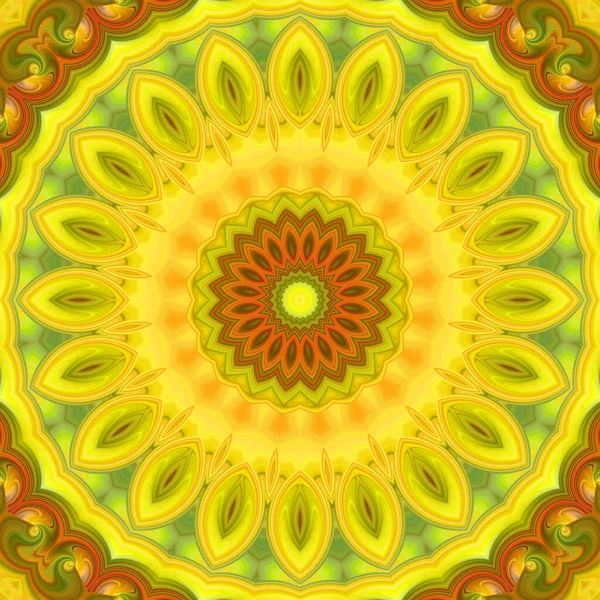 Soyut renkli yaratıcı dijital mandala arkaplan görüntüsü 