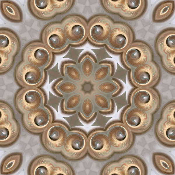 Soyut renkli yaratıcı dijital mandala arkaplan görüntüsü 