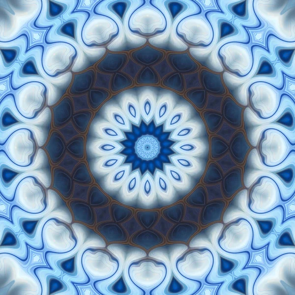 Soyut renkli yaratıcı dijital mandala arkaplan görüntüsü 