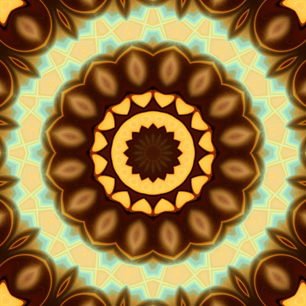 Soyut renkli yaratıcı dijital mandala arkaplan görüntüsü 