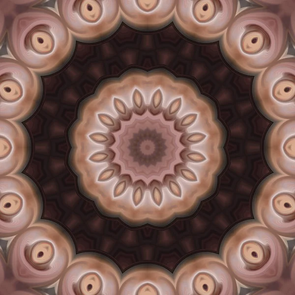 Soyut renkli yaratıcı dijital mandala arkaplan görüntüsü 