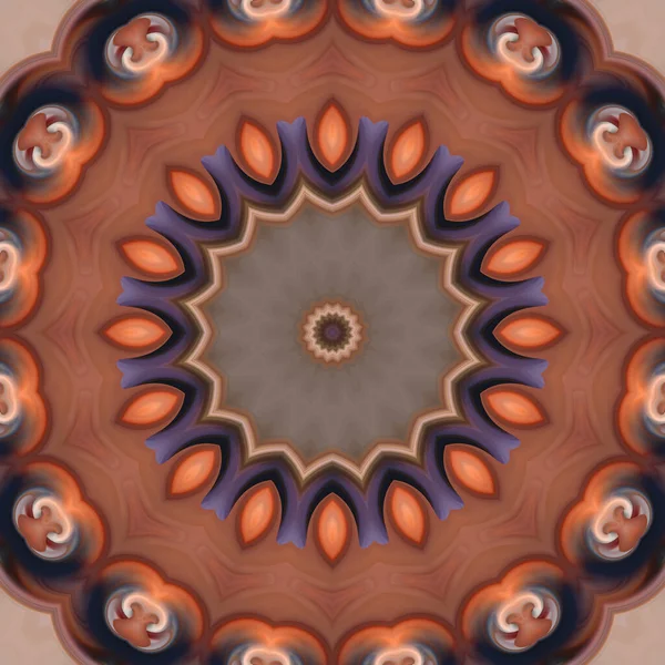 Soyut renkli yaratıcı dijital mandala arkaplan görüntüsü 